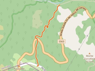 CAI-675A - Percorso 675 - Fosso Forapane - Passo del Gatto