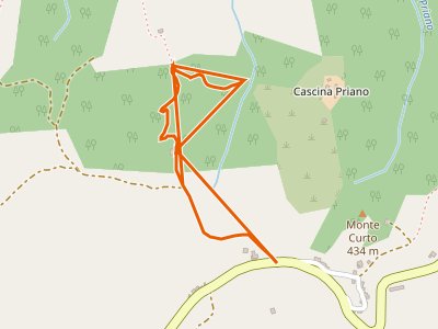 CAI-115C - Raccordo sentiero 115 (Fiume Rubicone) - SP11 Percorso 115D