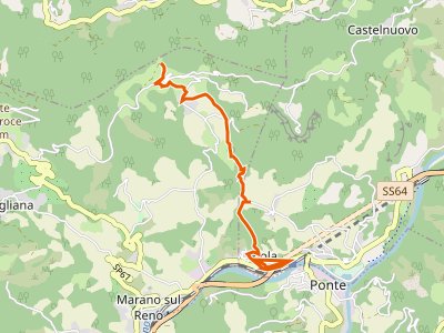 CAI-164 - Riola - Torre di Nerone (percorso CAI 166)