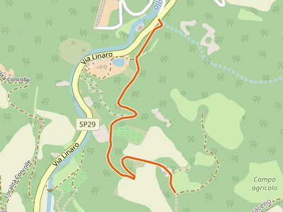 CAI-103B - SP29 Via Linaro - Incrocio Sentiero 103A