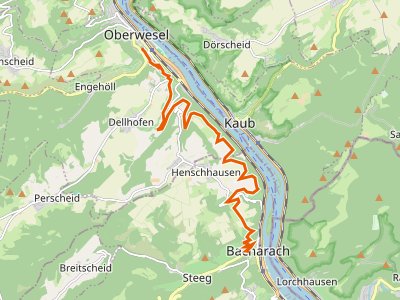 GR-RB11 - Rheinburgenweg 11. Etappe Oberwesel - Bacharach