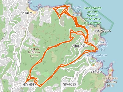 SL-C-023. Sendero de la reserva marina de Ses Negres