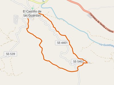 PR-A-320. El Castillo de las Guardas-Las Cañadillas. Variante