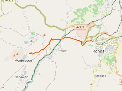 PR-A-251. De Ronda a Montejaque (Guadiaro)