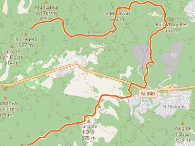 PR-C-156.3. Variante de la Sierra de les Planes y la Sierra de l'Ordal