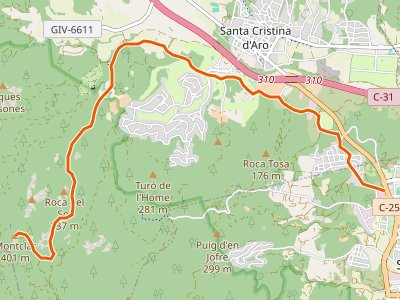 PR-C-102. Sendero de Sant Feliu de Guíxols