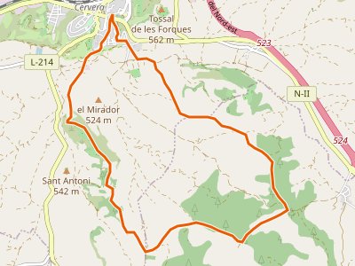 PR-C-141. Circuito sur de Cervera