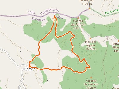 PR-Z-017. Vuelta a Pomer por el pinar