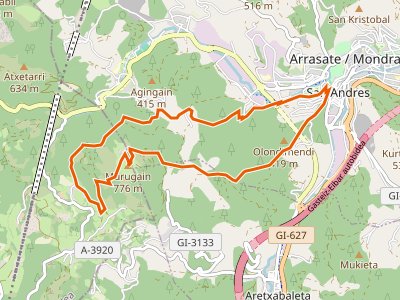 PR-GI-206. Vuelta de Murugain por el Camino del Dragón