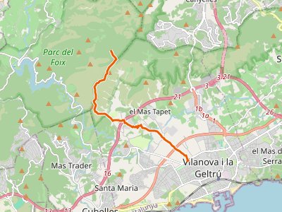 PR-C-143.1. Vilanova i la Geltrú-Col de les Palmeres