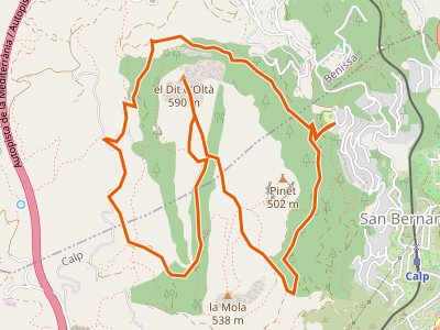 PR-CV-340. Zona de Acampada de Oitá-Zona de Acampada de Oitá