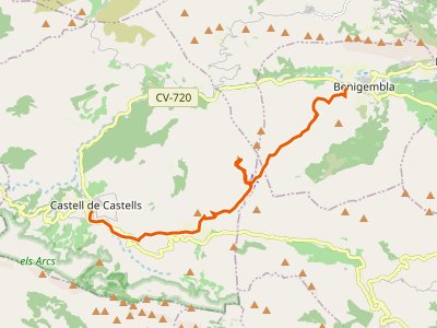 PR-CV-427. Benigembla-Cocoll-Castell de Castells