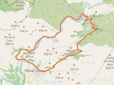 PR-CV-207. Lorcha/L'Orxa-Lorcha/L'Orxa