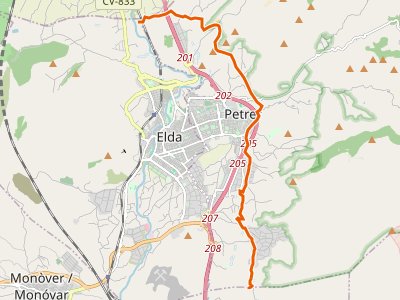 PR-CV-218. Petrer-Petrer