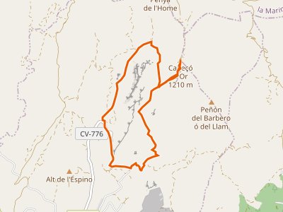 PR-CV-002. Plà del Cabeço-Plà del Cabeço