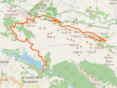 PR-CV-018. Embalse de Guadalest-Cumbre de la Xorta