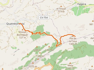 PR-CV-024. Quatretondeta-Pla de la Casa