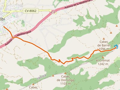 PR-CV-128. Ibi-Cumbre de la Carrasqueta