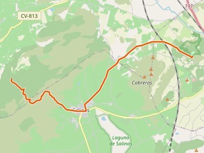 PR-CV-159. Finca Peña Sol (Villena)-Área Recreativa El Plano (Sax)