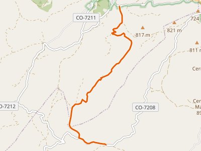 PR-A-088. Carcabuey-Los Villares (enlace con el GR-7)