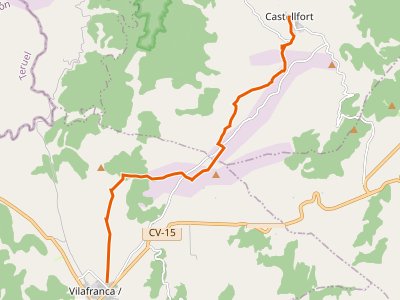 PR-CV-309. Castellfort-Vilafranca del Cid