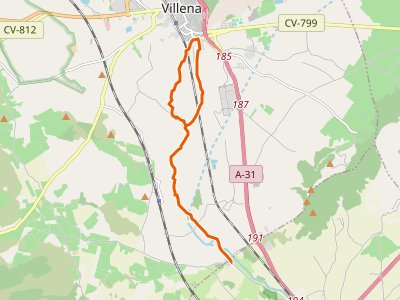 PR-CV-371. Camino de Santiago y El Cid. Villena-Colonia de Santa Eulalia