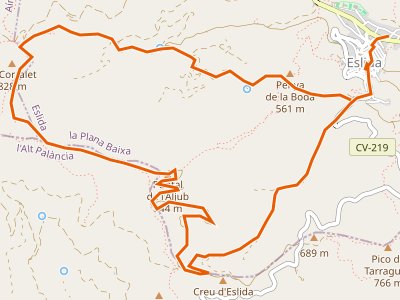 PR-CV-352. Puntal de l'Aljub-Coll de Barres