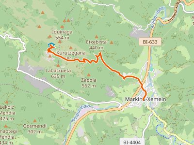 PR-BI-027. Sendero a Urregarai y Santa Eufemia