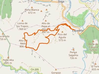 PR-CV-386. Camino a la Cueva Negra