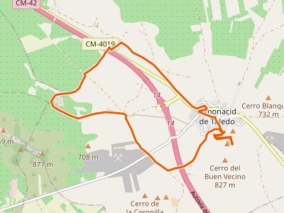 PR-TO-022. Sendero Virgen de la Oliva