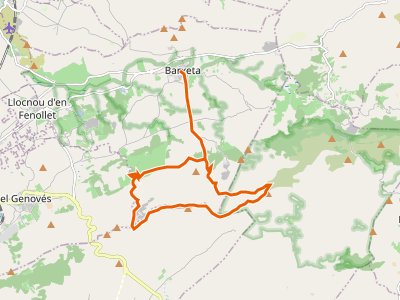 PR-CV-366. Sender Serra de la Corsa i Serra de Requena de Barxeta