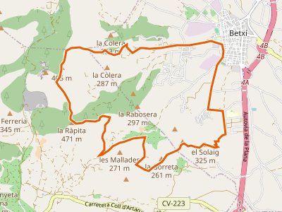 PR-CV-428. Betxí-La Mina-Penyes Altes-Solaig-Betxí