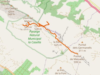 PR-CV-304. Pic de la Ratlla