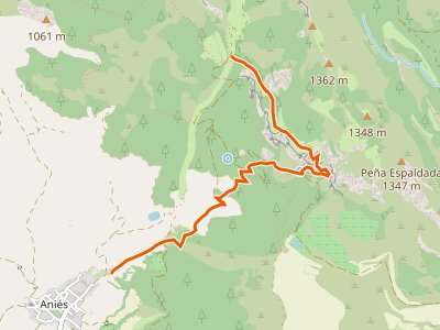 PR-HU-110. Aniés-Conexión Camino de La Paúl