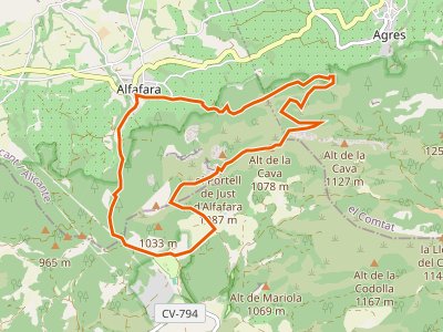 PR-CV-370. Alfafara-Cava don Miguel per Serrella