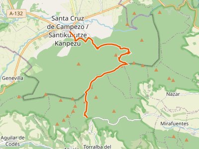 GR-1. Etapa 50. Nuestra Señora de Codés (Navarra)-Santa Cruz de Campezo (Álava)