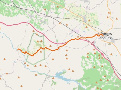GR-3. Etapa 50. Les Borges Blanques-Aspa