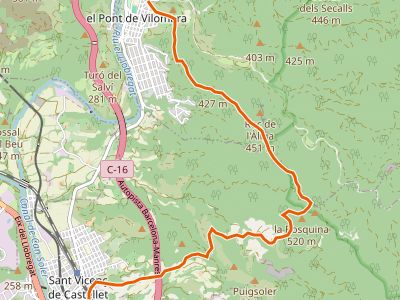 GR-4. Etapa 10. El Pont de Vilomara-Sant Vicenç de Castellet