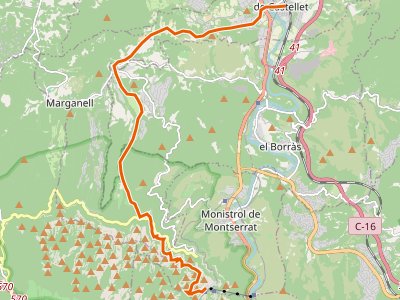 GR-4. Etapa 11. Sant Vicenç de Castellet-Monasterio de Montserrat
