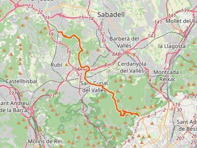 GR-6. Etapa 01. Laberinto de Horta (Barcelona)-Las Fuentes (Sant Cugat del Vallès)