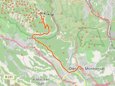 GR-6. Etapa 03. Olesa de Montserrat-Monasterio de Montserrat