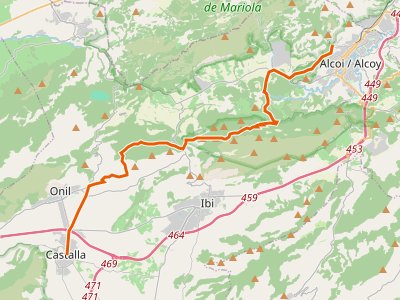 GR-7. Etapa 49. Alcoi-Castalla