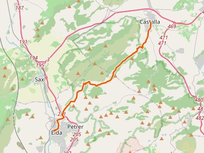 GR-7. Etapa 50. Castalla-Elda