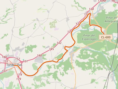 GR-14. Etapa 15. Puente Duero-Tordesillas