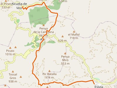 GR-36. Etapa 02. Eslida-Alcudia de Veo