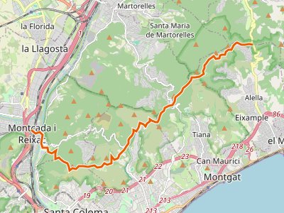 GR-92. Etapa 17. Coll de Font de Cera (Alella)-Montcada