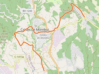 GR-97.2. Etapa 01. Caldes de Montbui (Urbanización les Lledoners)-Caldes de Montbui (Torre Marimón)