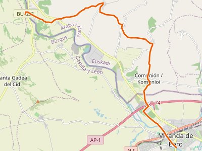 GR-99. Etapa 11.1 Puentelarrá (Larrazubi)-Miranda de Ebro