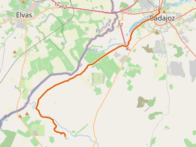 GR-114. Etapa 36. Badajoz-San Francisco de Olivenza