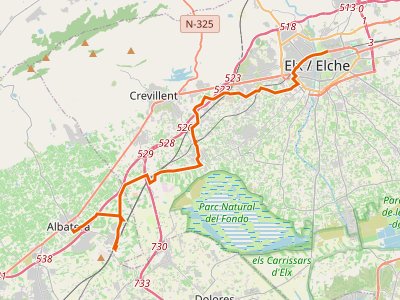 GR-125. Etapa 02. Albatera-Elche